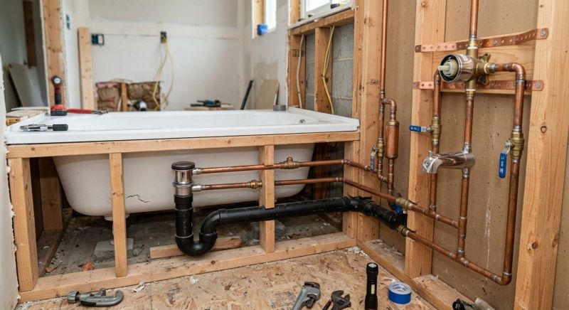 Large Bathtub Installation in Bucks County, PA